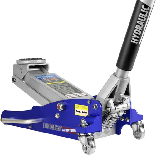 Vista 15 de LKTART Gato hidráulico de piso de 2 toneladas de bajo perfil para automóvil con rango de elevación de pistón único 3.3"-15.2