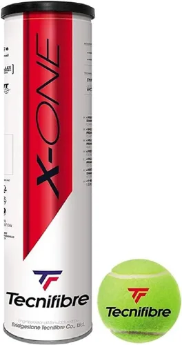 Vista 2 de Tecnifibre X-One - Pelotas de tenis, 4 latas de pelotas en paquetes múltiples (2-24 latas disponibles)