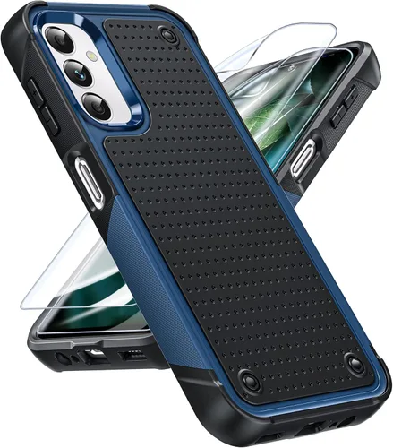 Vista 60 de LeYi Funda para Galaxy S21 FE-5G: Funda Samsung S21 FE con protector de pantalla, doble capa protectora de policarbonato duro y TPU suave Android