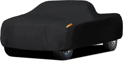 Vista 16 de MORNYRAY Funda impermeable para auto para todo tipo de clima, protección UV, resistente al viento, para exteriores, ajuste universal para sedán Azul