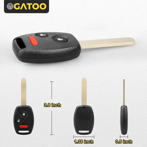 Vista 5 de 2 unidades de control remoto de entrada sin llave de repuesto para Honda Honda Civic LX 2006 2007 2008 2009 2010 2011, Honda Odyssey 2011-2017