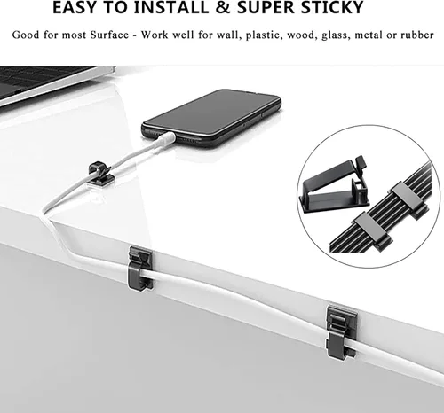 Vista 9 de N NOROCME Kit de gestión de cables de 192 piezas, funda organizadora de 4