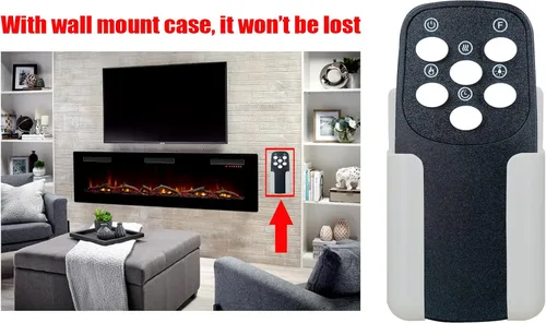 Vista 3 de Mando a distancia de repuesto para DecExpert IF-1330TCL IF-1340TCL IF-1350TCL y GMHome IF-1370G IF-1380G 20060BK 20060WH Calentador de chimenea