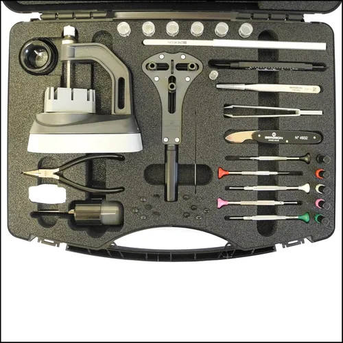 Vista 2 de Bergeon 7815 Master Service Tool Case Watchmaker Juego de herramientas Kit de reparación