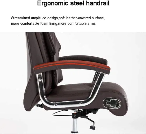 Vista 4 de Silla de oficina ajustable ejecutiva, silla ergonómica para computadora con almohadas de espuma viscoelástica en capas (D)