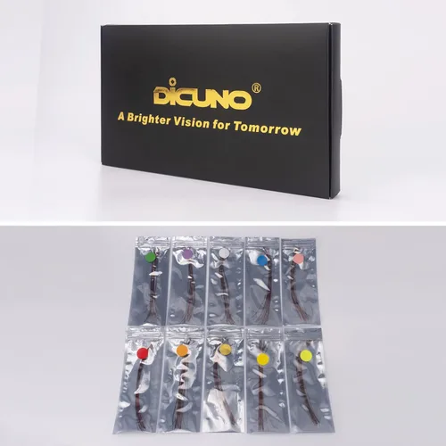 Vista 6 de DiCUNO 100 diodos emisores de luz SMD 0805 pre-cableados, micro LED pre-soldados para bricolaje, proyectos científicos, longitud del cable 6.3 in