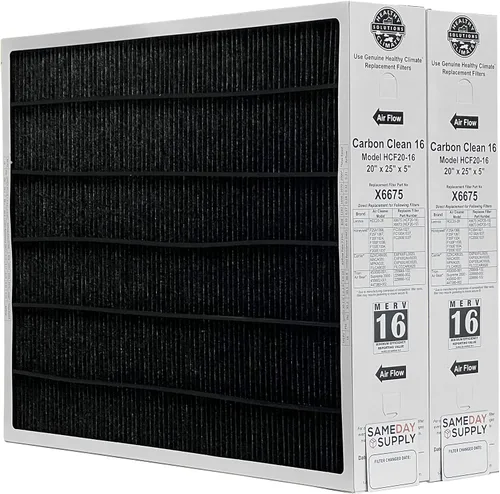 Vista 8 de Lennox Healthy Climate Lennox X6675 - Paquete de filtros MERV 16 de 20 x 25 x 5 con filtro de suministro para el mismo día, imán recordatorio