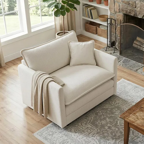 Vista 119 de SoarFlash Sofá modula, de felpilla, posición de en medio, beige