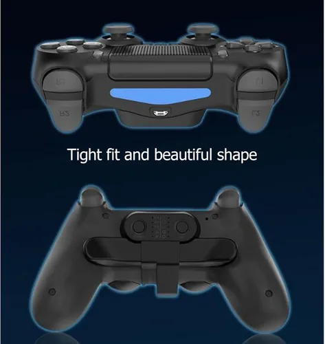 Vista 4 de Paletas de control multifunción ergonómicas de 10 teclas de mapeo trasero para controlador PS4