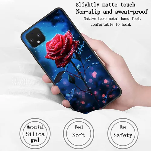 Vista 442 de Funda delgada para Google Pixel 4 XL, funda delgada de silicona de TPU suave a prueba de golpes para Google Pixel 4 XL, astronauta Galaxy