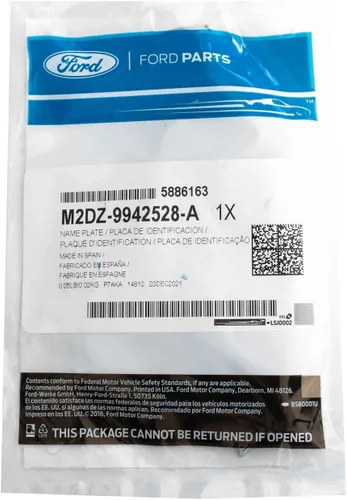 Vista 4 de Emblema de puerta trasera de bronco plateado OEM M2DZ-9942528-A hecho para Bronco 2021-2025