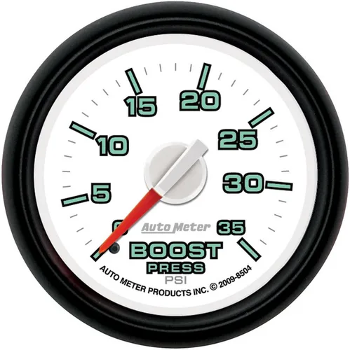 Vista 2 de Auto Meter 8504 Factory Match 2-1/16" 0-35 PSI Medidor de impulso mecánico para Dodge