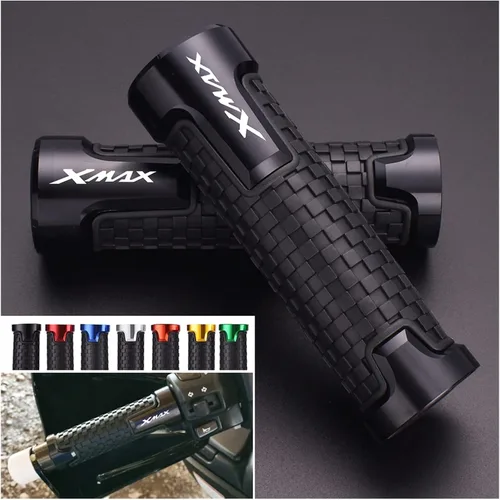 Vista 3 de Motorcycle Handlebar Motorcycle Handlebar Grips CNC Rubber Hand Thruster Grips for Yamaha X-MAX Xmax 125 250 300 Xmax125 Xmax300 XMAX250 2017-2021