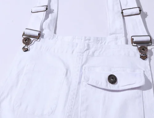 Vista 9 de Snoly Monos casuales de algodón para hombre con correas de hombro con pechera de camuflaje, pantalones largos