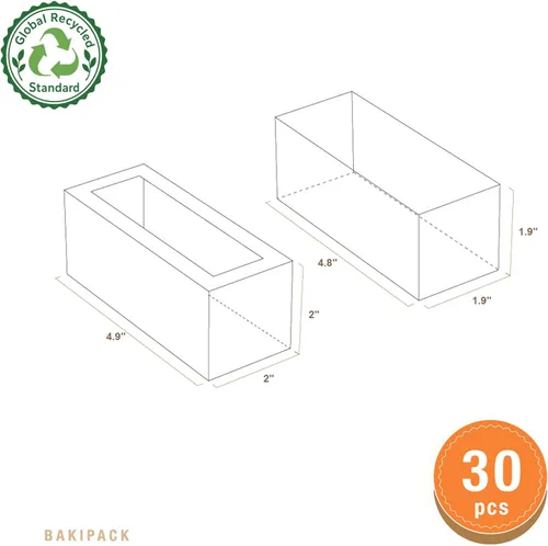 Vista 6 de 30 cajas de macarons para 4 o 5 macarons, cajas de regalo doradas para macarons, cajas de dulces, caja de macarons con ventana transparente