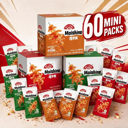 Vista 2 de WEILOONG Konjac Snack Mala, picante y agrio, masticable y hinchable, 60