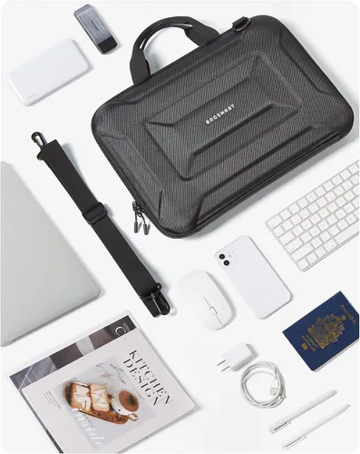 Vista 7 de BAGSMART Funda para portátil a prueba de golpes con asa