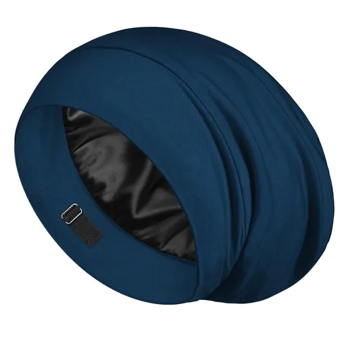 Vista 13 de LULUSILK Gorro de Dormir con Forro de Seda de Morera, Se Acabó el Cabello Encrespado y Enredado, Envoltorio de Cabello de Seda que se Mantiene