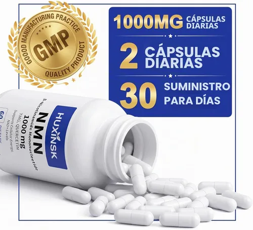 Vista 5 de Suplemento NMN 1000 mg, NMN liposomal 4 en 1 para suplemento NAD+ 60