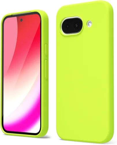 Vista 139 de oakxco para Google Pixel 6A Funda de teléfono de silicona líquida, diseño estético lindo y delgado para mujer y niña, cubierta de gel suave, lisa