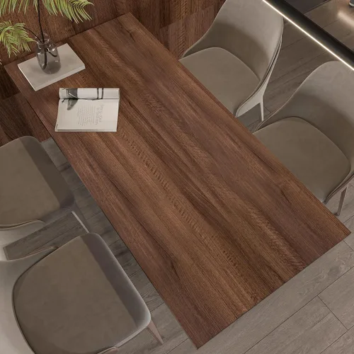 Vista 2 de Papel de Contacto con Veta de Madera de Nogal para Encimeras y Gabinetes, Papel Tapiz de Madera Engrosado Despegar y Pegar, Impermeable, Removible
