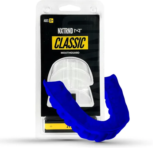 Vista 12 de Paquete de 2 protectores bucales clásicos Nxtrnd, boquilla deportiva de ajuste personalizado para fútbol americano, boxeo, MMA, baloncesto, hockey