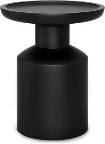 Vista 17 de SIMPLIHOME Dayton - Mesa auxiliar redonda contemporánea de madera maciza de mango de 13 pulgadas de ancho en negro, completamente ensamblada