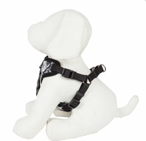 Vista 10 de Pet Life ® 'Bonatied' Arnés de malla reversible y transpirable de micromalla ajustable para perro y pajarita