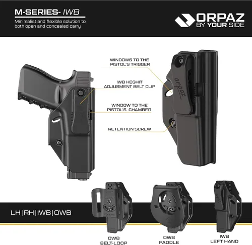 Vista 8 de Orpaz IWB Mossberg MC2c Funda de transporte oculto