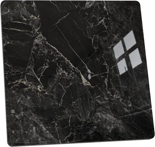 Vista 13 de Square Table Top, 19.6” White Sintered Stone Tabletop, DIY Replacement & Cover Marble Desktop, Scratch & Wear Resistant, Suitable for Indoor &