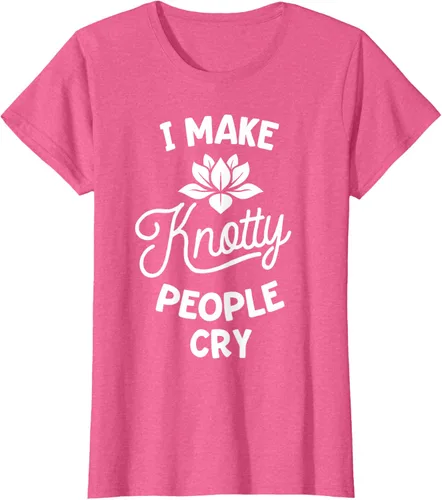 Vista 66 de Camiseta divertida de terapia de masaje I Make Knotty People Cry, Negro, S