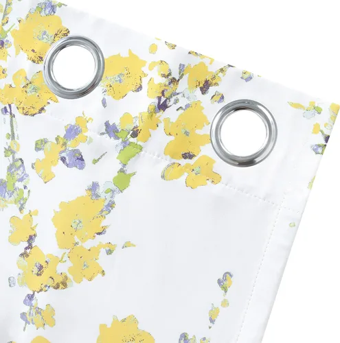 Vista 4 de DriftAway Cortinas florales para dormitorio, 84 pulgadas de largo, para sala de estar, con forro de acuarela, cortinas opacas con aislamiento