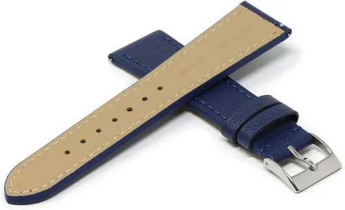 Vista 3 de DASSARI - Correa de piel de Saffiano italiana de liberación rápida para reloj Elige tu colorlongitud 0.709in, 0.787in, 0.827in, 0.866in, 0.906in