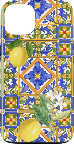 Vista 7 de Sicilian,Italian,Summer,Tiles,Citrus,Mosaic,Majolica Art Case for iPhone 17
