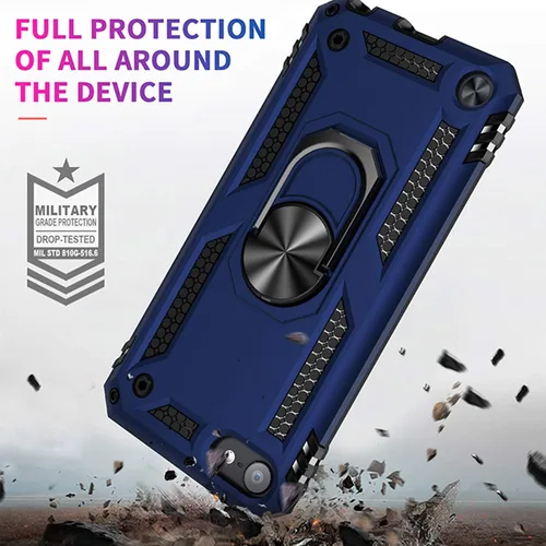 Vista 7 de ULAK Funda transparente para iPod Touch de 7ª generación y protección para iPod Touch de grado militar con protector de pantalla y soporte