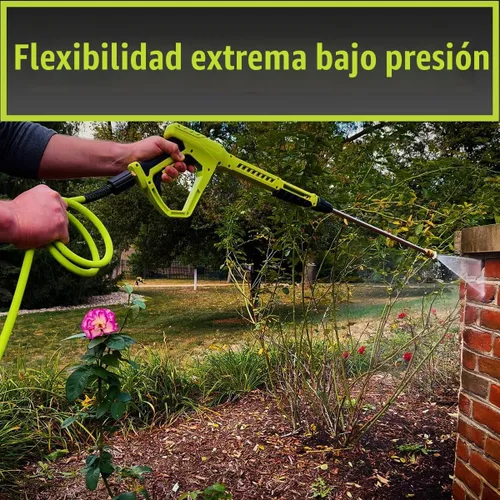 Vista 3 de Flexzilla manguera lavadora de presión con juntas M22, 1/4 pulgadas x 25 pies, ZillaGreen - HFZPW3425M