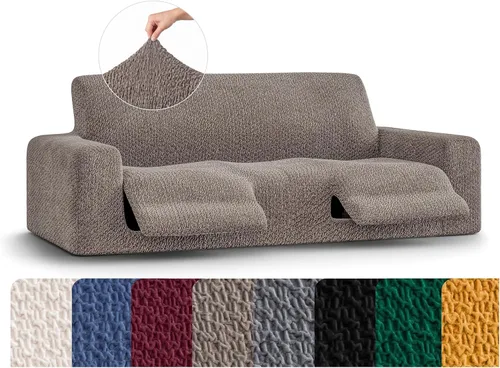 Vista 21 de PAULATO BY GA.I.CO. Funda reclinable – Funda de ajuste suave – Protector elástico de muebles reclinables de 1 pieza – Tela de terciopelo lavable a