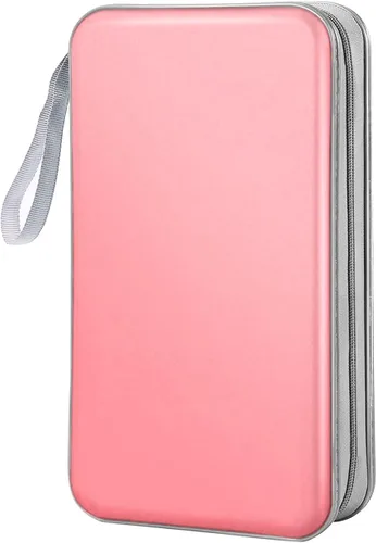 Vista 18 de Funda para CD, capacidad 80, con función atril, para almacenamiento de DVD, VCD y Blu-ray (Blanco)