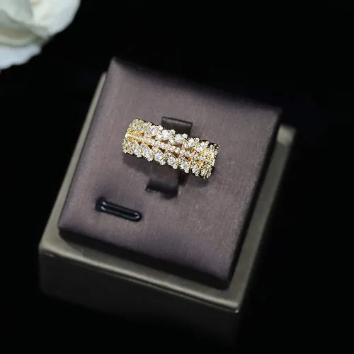 Vista 8 de Jorsnovs Juego de 4 piezas de joyería de boda de Dubai con forma de hojas de circonita cúbica collar de fiesta pulsera aretes colgantes y anillos