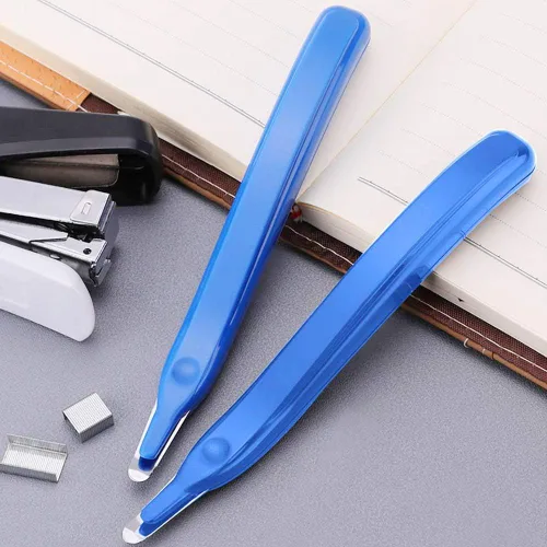 Vista 3 de Removedor de grapas profesional magnético fácil herramienta de eliminación de grapas 3 piezas extractor de grapas para oficina, escuela y hogar