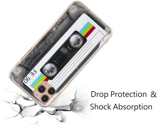 Vista 7 de FAteam - Funda para iPhone 11 Pro Max, acabado mate, resistente, suave, con esquinas reforzadas, TPU suave, parachoques suave, funda de cassette