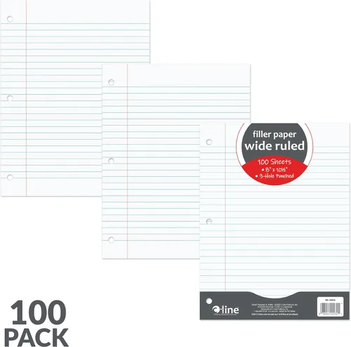 Vista 4 de C-Line Papel de relleno, rayas anchas, blanco, 100 hojas, (22032)