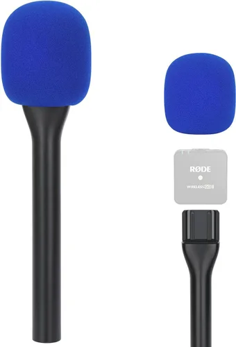 Vista 8 de Rode - Soporte de micrófono inalámbrico de mano con filtro pop, soporte para Wireless Go 2/Pro, adaptador de micrófono de entrevista para Go/ME