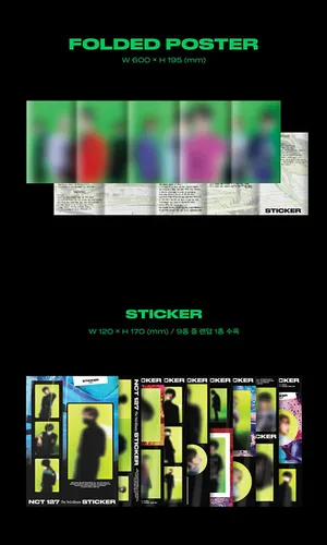 Vista 4 de NCT 127 [ STICKER ] 3rd Album STICKY Ver. 1ea CD+112p Photo Book+1ea Folded Poster(On Pack)+1ea Sticker+1ea Post Card+1ea Photo Card