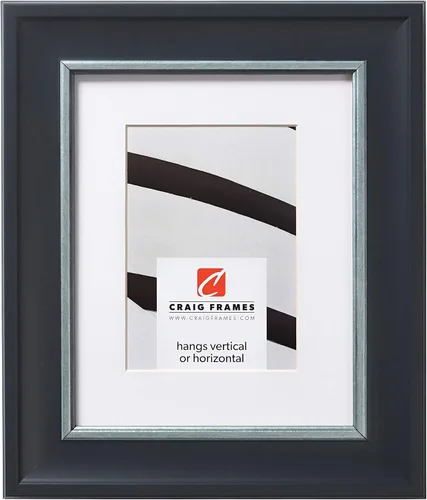 Vista 6 de Craig Frames Martin, 5 x 7 Inch Dark Walnut Brown Picture Frame Matted to Display a 4 x 6 Inch Photo