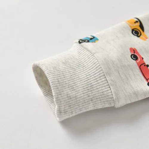 Vista 4 de Conjunto de sudadera con capucha y pantalones, de manga larga, con varios diseños, para bebé o niño