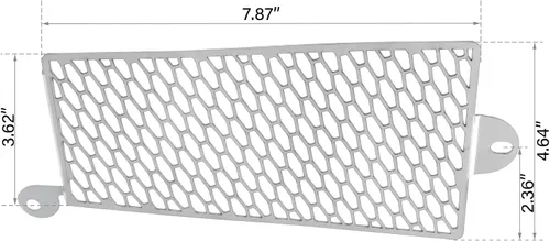 Vista 2 de TCT-MOTORPARTS Cubierta protectora del refrigerador de aceite de la parrilla del radiador para Softail Fat Boy Sport Glide 18 en adelante