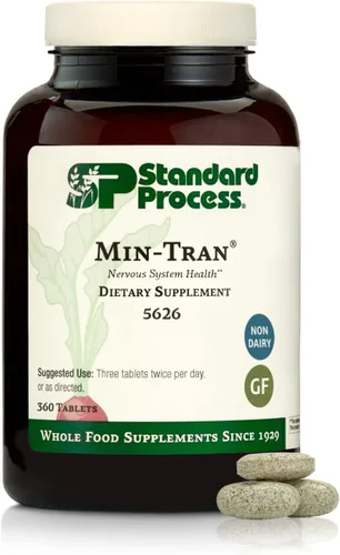 Vista 3 de Standard Process Min-Tran - Suplemento para la salud del sistema nervioso - Buena fuente de magnesio - Apoya las vías del sueño y una respuesta