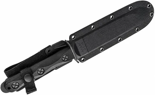 Vista 2 de KA-BAR JOHN EK BOWIE EK45 MODELO 5 CUCHILLO COMANDO DE LUCHA Negro, Grande