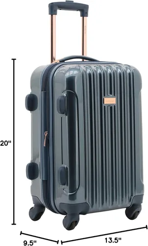 Vista 11 de Kensie Alma - Equipaje rígido con ruedas giratorias para mujer, Azul Midnight), T-57920-410